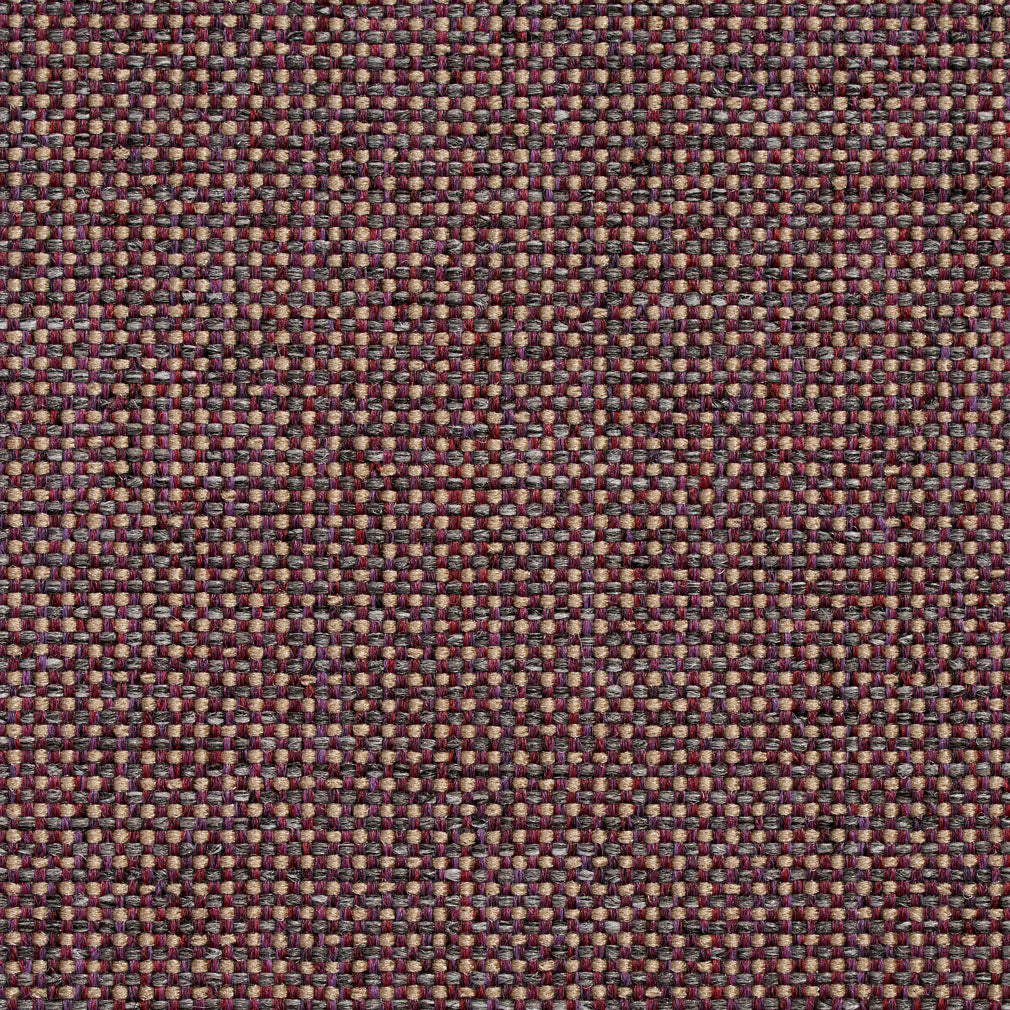Essentials Heavy Duty Mid Century Modern Scotchgard Upholstery Fabric Red Purple Gray Beige / Berry