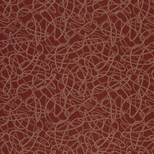 Load image into Gallery viewer, Essentials Stain Repellent Upholstery Fabric Red / Squiggles Spice
