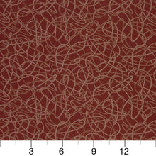 Load image into Gallery viewer, Essentials Stain Repellent Upholstery Fabric Red / Squiggles Spice