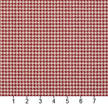 Load image into Gallery viewer, Essentials Red White Upholstery Fabric / Spice Houndstooth