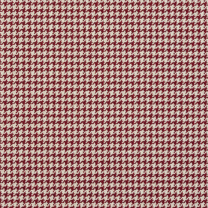 Essentials Red White Upholstery Fabric / Spice Houndstooth