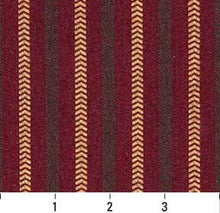 Load image into Gallery viewer, Essentials Crypton Upholstery Fabric Red / Wine Stripe