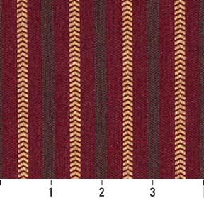 Essentials Crypton Upholstery Fabric Red / Wine Stripe