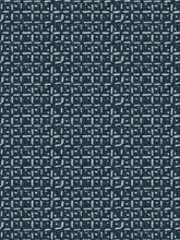 Load image into Gallery viewer, 2 Colors Batik Linen Cotton Print Upholstery Drapery Fabric Navy Beige