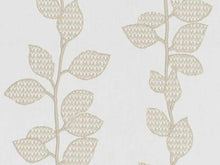 Load image into Gallery viewer, Off White Embroidered Botanical Cream Drapery Fabric
