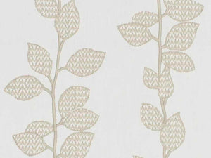 Off White Embroidered Botanical Cream Drapery Fabric