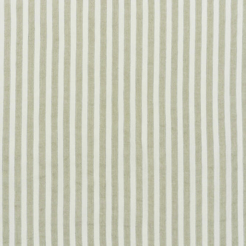 SCHUMACHER REGATTA LINEN STRIPE FABRIC / SAGE
