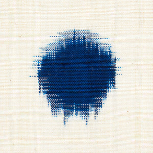 SCHUMACHER SAKURU IKAT FABRIC / INDIGO