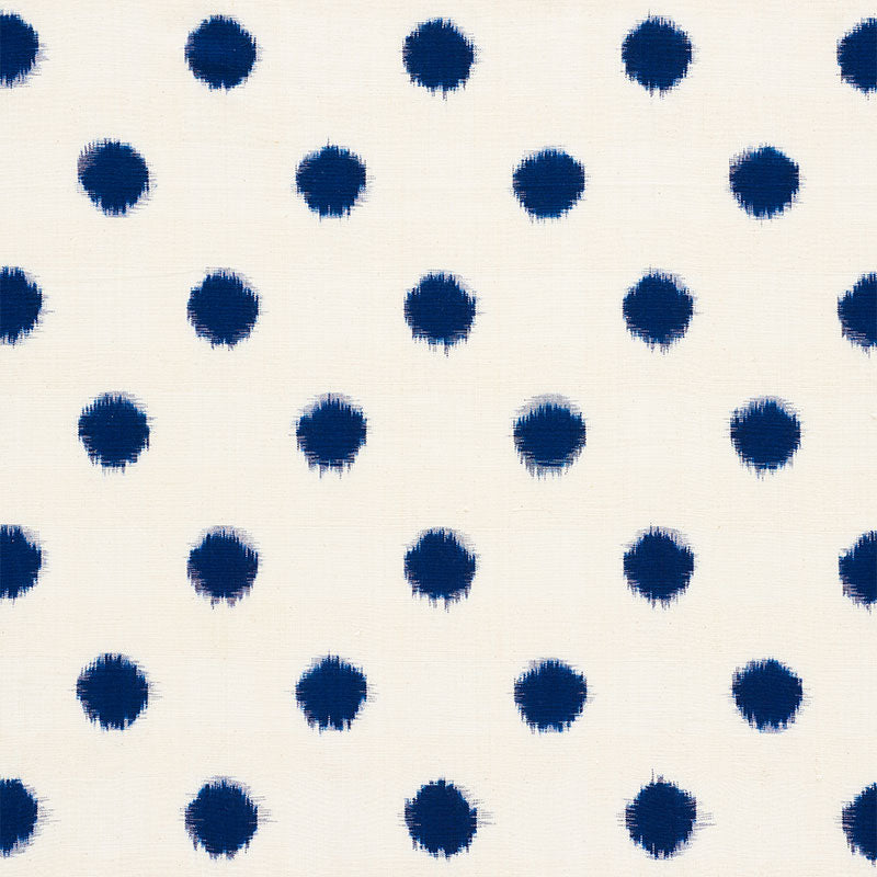 SCHUMACHER SAKURU IKAT FABRIC / INDIGO