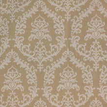 Load image into Gallery viewer, Woven Damask Drapery Fabric Beige Gray Blue Cream / RMIL13