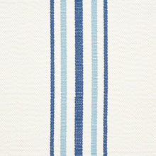 Load image into Gallery viewer, SCHUMACHER SCARSET STRIPE FABRIC / BLUES