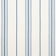 Load image into Gallery viewer, SCHUMACHER SCARSET STRIPE FABRIC / BLUES