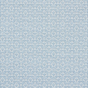 SCHUMACHER SCOUT EMBROIDERY FABRIC / SKY