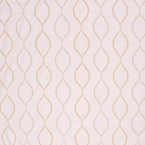 Embroidered Cotton Trellis Drapery Fabric Lilac Mauve / Serene RMIL1