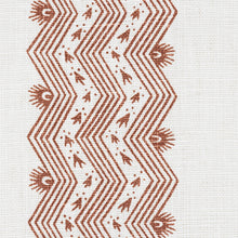 Load image into Gallery viewer, SCHUMACHER NAUSET STRIPE FABRIC / SIENNA