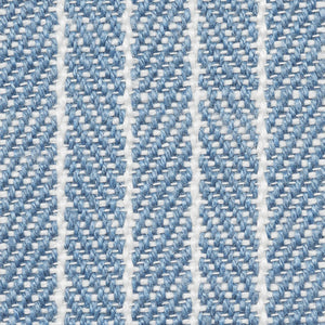 SCHUMACHER GARTER STRIPE FABRIC / SKY