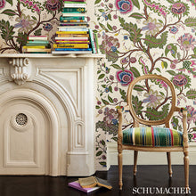 Load image into Gallery viewer, SCHUMACHER SINHALA LINEN PRINT FABRIC / SKY