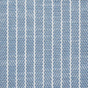 SCHUMACHER GARTER STRIPE FABRIC / SKY