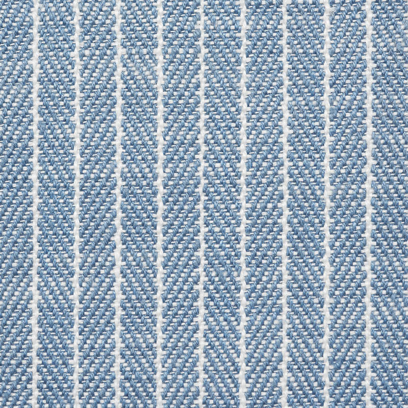 SCHUMACHER GARTER STRIPE FABRIC / SKY