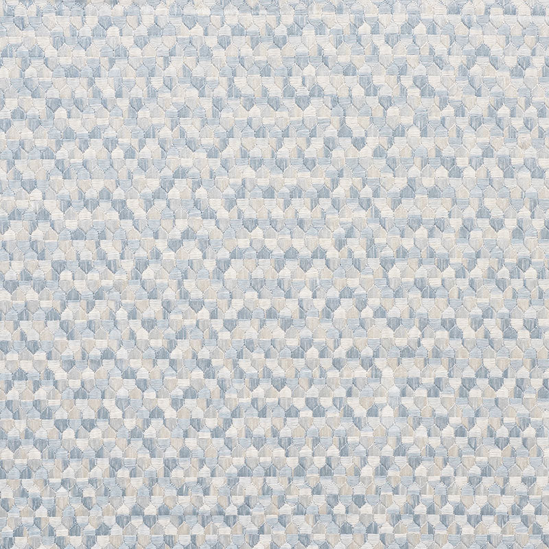 SCHUMACHER IVINS EMBROIDERY FABRIC 75121 / SKY