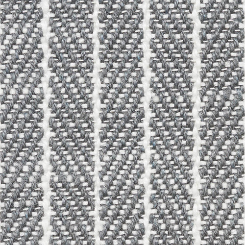 SCHUMACHER GARTER STRIPE FABRIC / SLATE