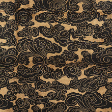 Load image into Gallery viewer, SCHUMACHER SOZAN VELVET FABRIC / GOLD &amp; ONYX