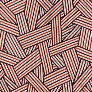 Geometric Upholstery Fabric Beige Gray Red Blue / FT12