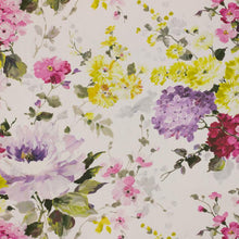 Load image into Gallery viewer, 3 Colors Upholstery Drapery Floral Fabric Teal Pink / RMIL14