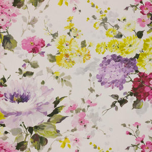 3 Colors Upholstery Drapery Floral Fabric Teal Pink / RMIL14