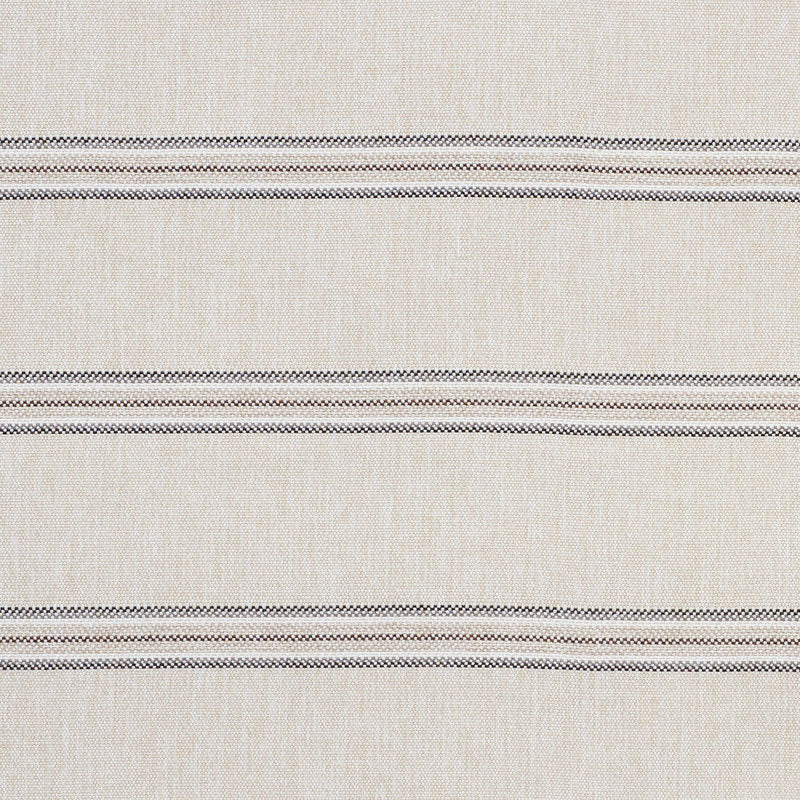 SCHUMACHER GARDEN STRIPE FABRIC 75972 / STONE