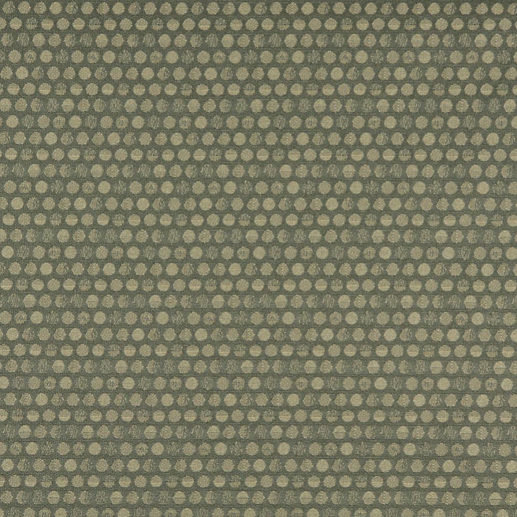 Essentials Mid Century Modern Geometric Sage Gray Polka Dot Upholstery Fabric / Ivy