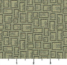 Load image into Gallery viewer, Essentials Mid Century Modern Geometric Sage Green Upholstery Fabric / Fern