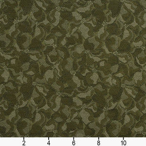 Essentials Heavy Duty Sage Green Floral Petal Upholstery Fabric / Fern