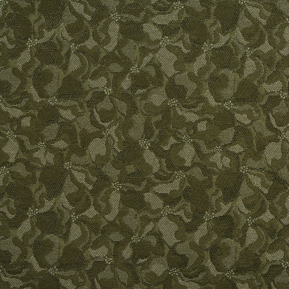 Essentials Heavy Duty Sage Green Floral Petal Upholstery Fabric / Fern