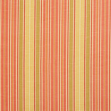 Load image into Gallery viewer, Essentials Salmon Crimson Olive Mustard Stripe Upholstery Drapery Fabric
