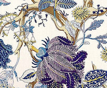 Load image into Gallery viewer, Schumacher Indian Arbre fabric / Hyacinth
