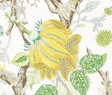 Load image into Gallery viewer, Schumacher Indian Arbre fabric / Citron