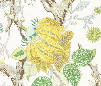 Schumacher Indian Arbre fabric / Citron