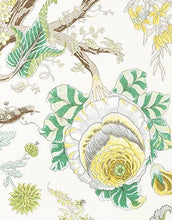Load image into Gallery viewer, Schumacher Indian Arbre fabric / Citron