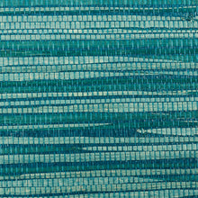 Load image into Gallery viewer, Schumacher Dyed Raffia Wallpaper / Peacock
