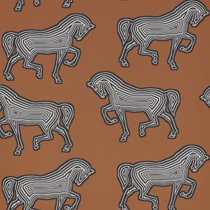 Schumacher Faubourg Wallpaper / Brown