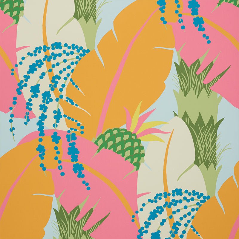 Schumacher Ananas Wallpaper / Tropical