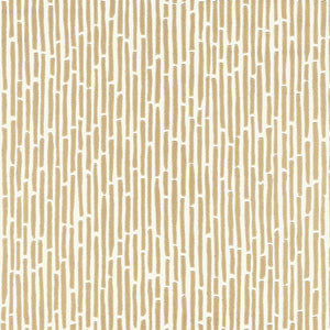 Schumacher Bamboo Wallpaper / Gold