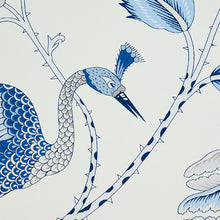 Load image into Gallery viewer, Schumacher Campagne Wallpaper / Bleu &amp; Gris