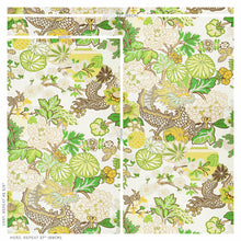 Load image into Gallery viewer, Schumacher Chiang Mai Dragon Wallpaper / Leaf