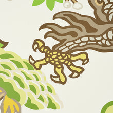 Load image into Gallery viewer, Schumacher Chiang Mai Dragon Wallpaper / Leaf
