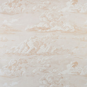 Schumacher Cloud Toile Wallpaper / Gold