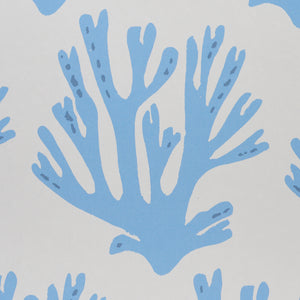 Schumacher Coral Wallpaper / Blue