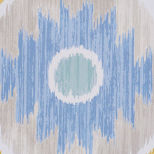Load image into Gallery viewer, Schumacher Elizia Ikat Wallpaper / Sky &amp; Ochre
