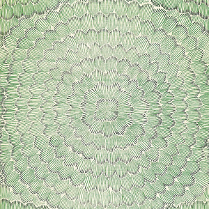 Schumacher Feather Bloom Wallpaper / Emerald & Ore